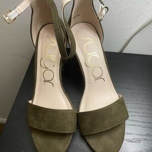Sugar Green Heels Elegant and Stylish